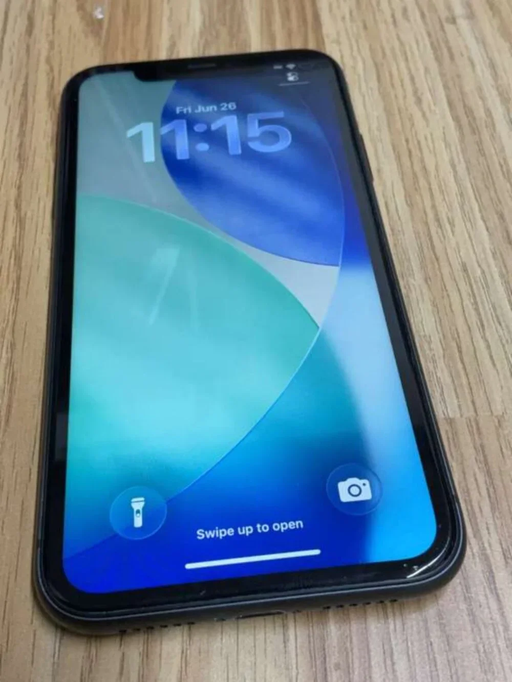 Apple iPhone 11 64GB Black AT&T Locked Smartphone A2111 Face ID iOS 26.5